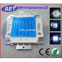 Excellent heatsink Superbrightness 7700lm Square Copper Base High Power Led chip 70W grow light cob